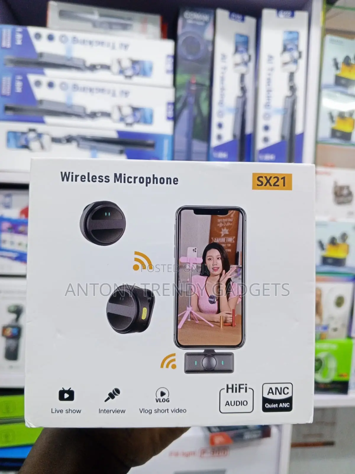 SX21 2.4GHz Wireless Microphone for TikTok and YouTube