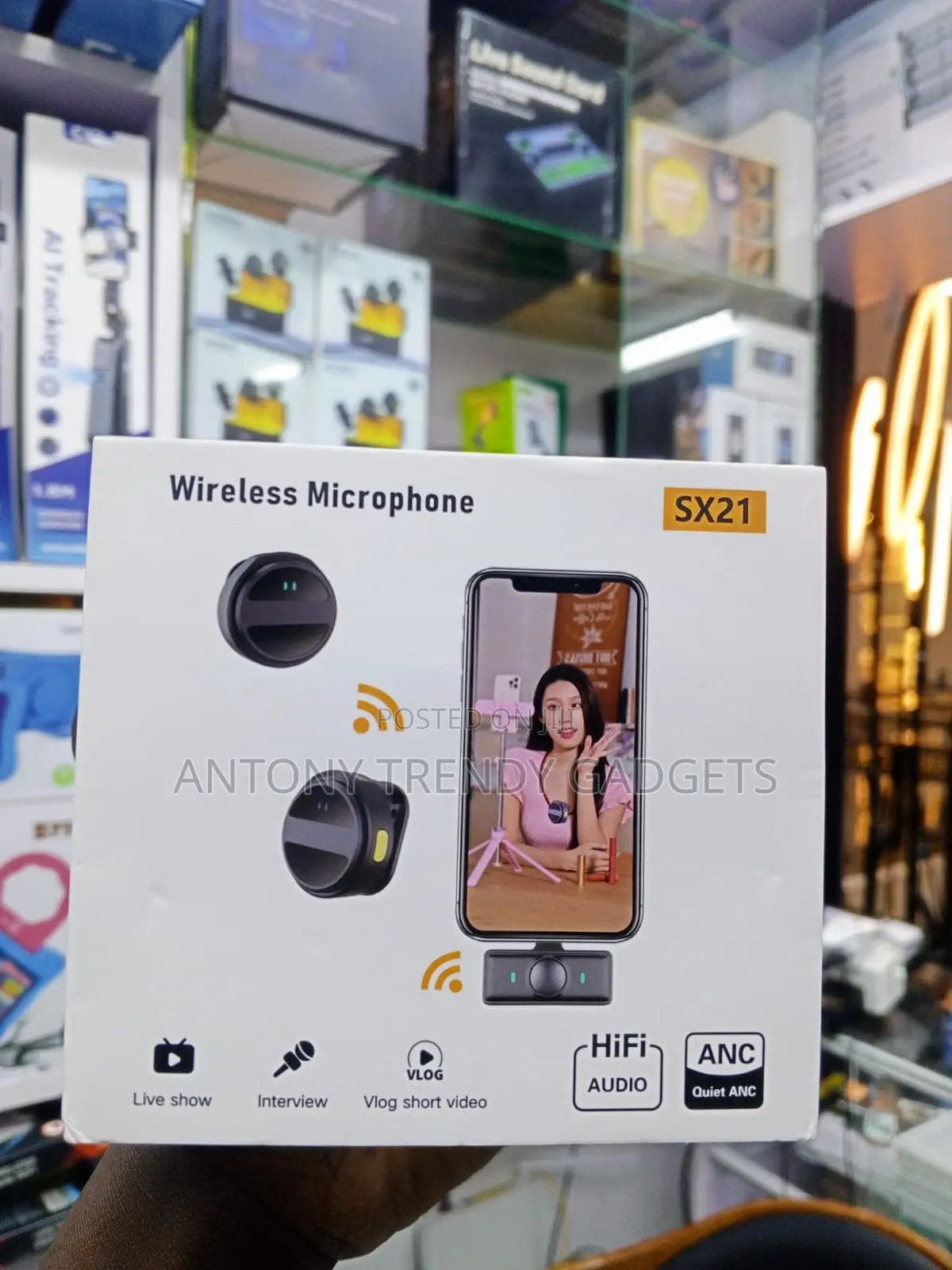 SX21 Magnetic Wireless Microphone for Vlogging and Interviews