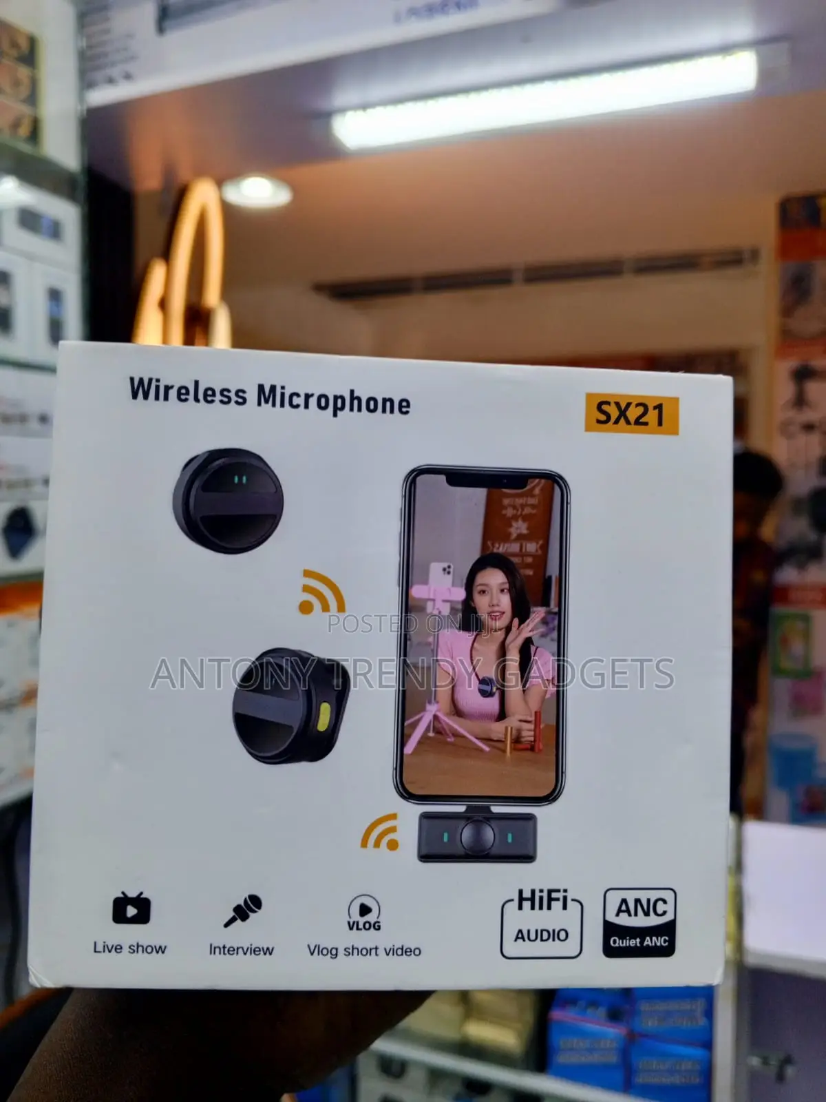 SX21 Magnetic Wireless Microphone for Vlogging and Interviews