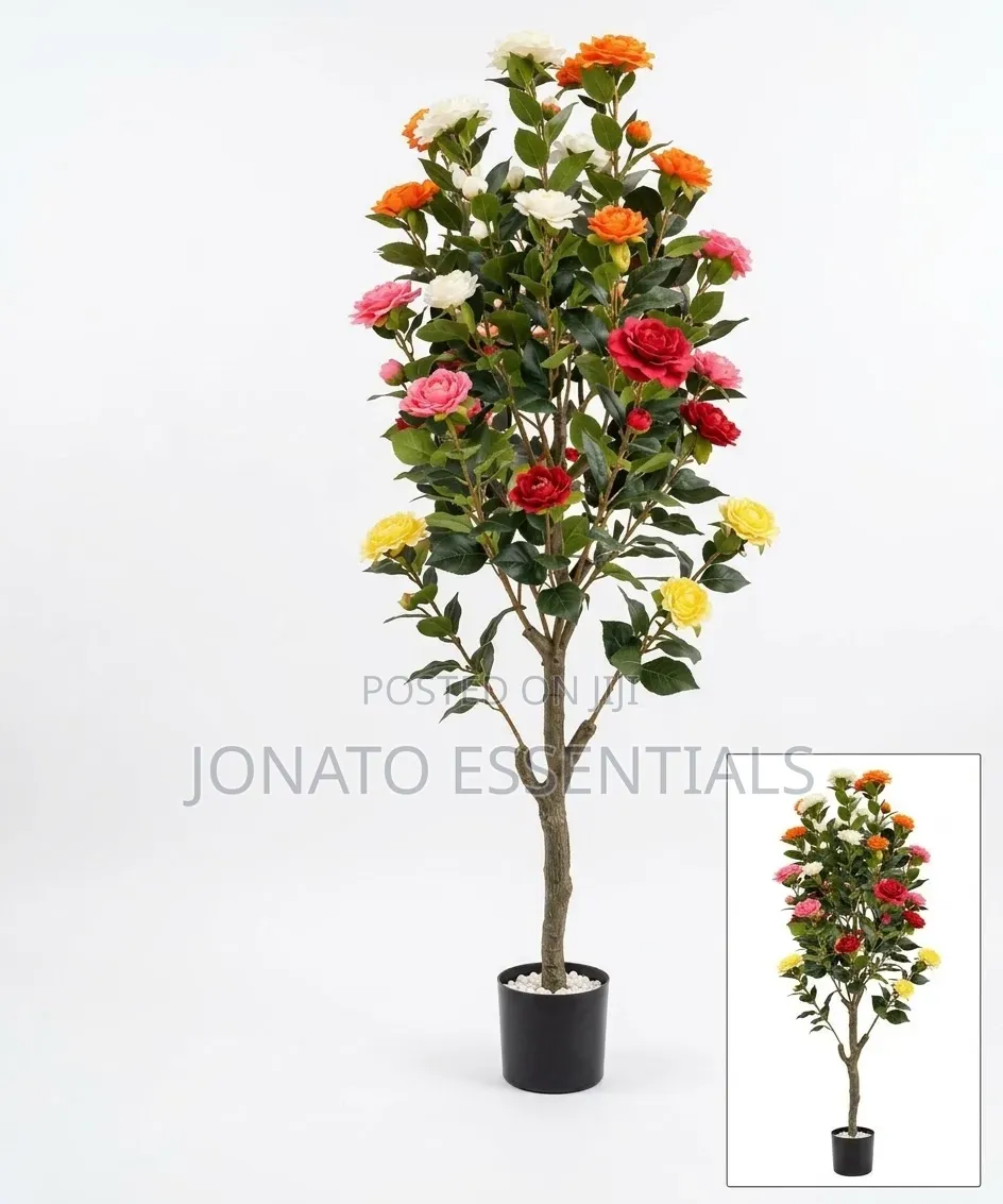 Artificial Flowering Plant Tree 1.5M Tall Flower Pot