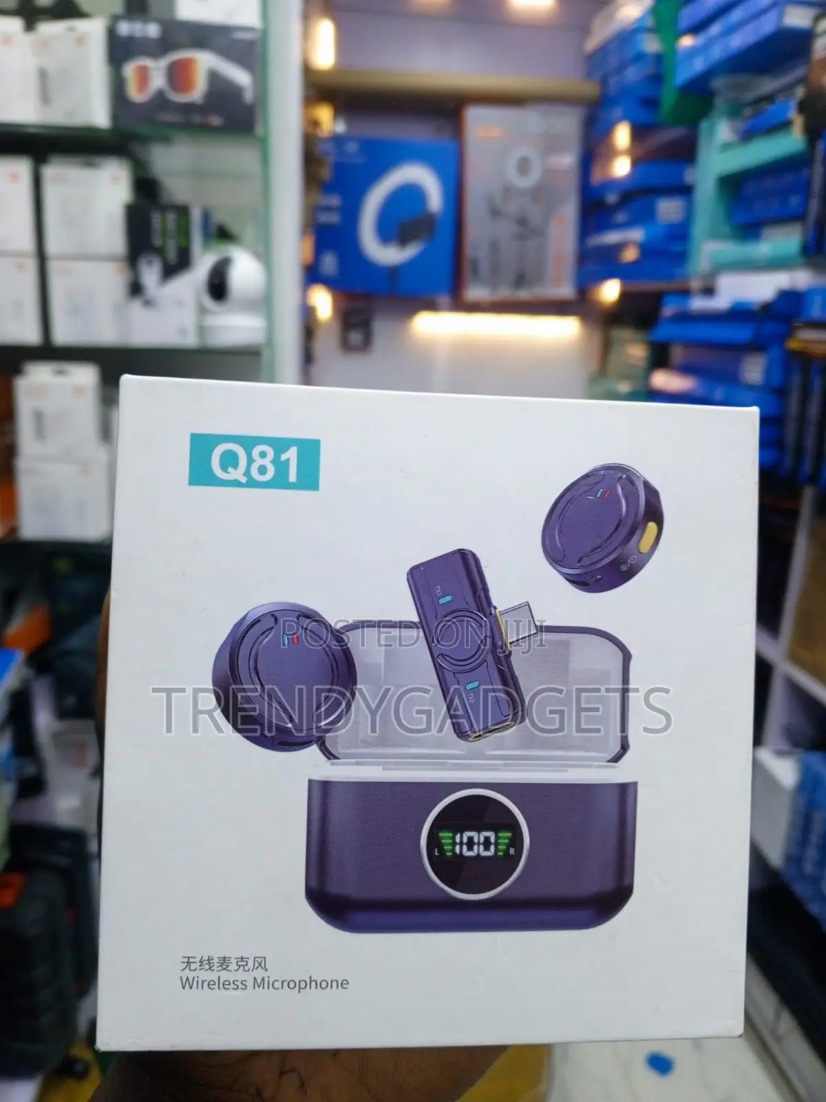 Q81 Dual Wireless Lavalier Microphone With Magnetic Clips
