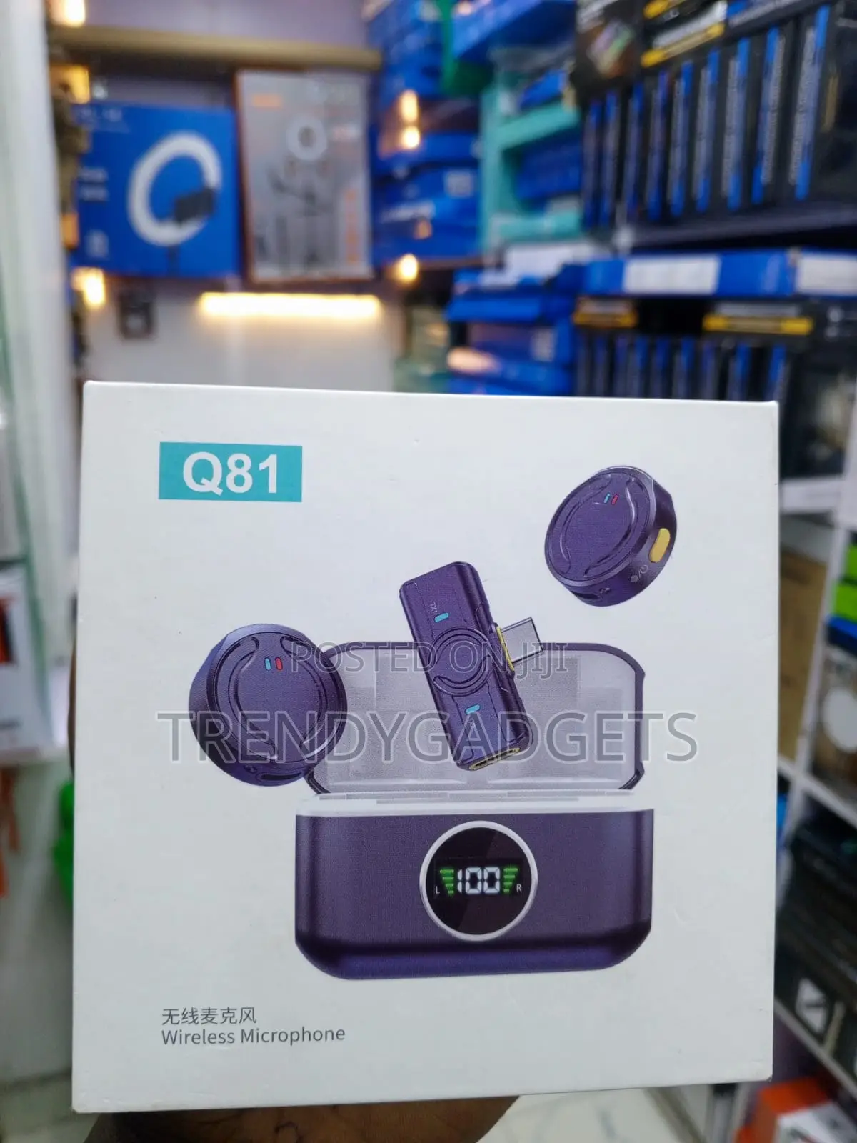Q81 Dual Wireless Lavalier Microphone With Magnetic Clips