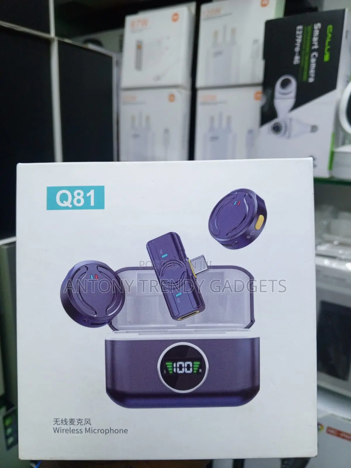 Q81 Wireless Dual Microphone Set With Magnetic Transmitters