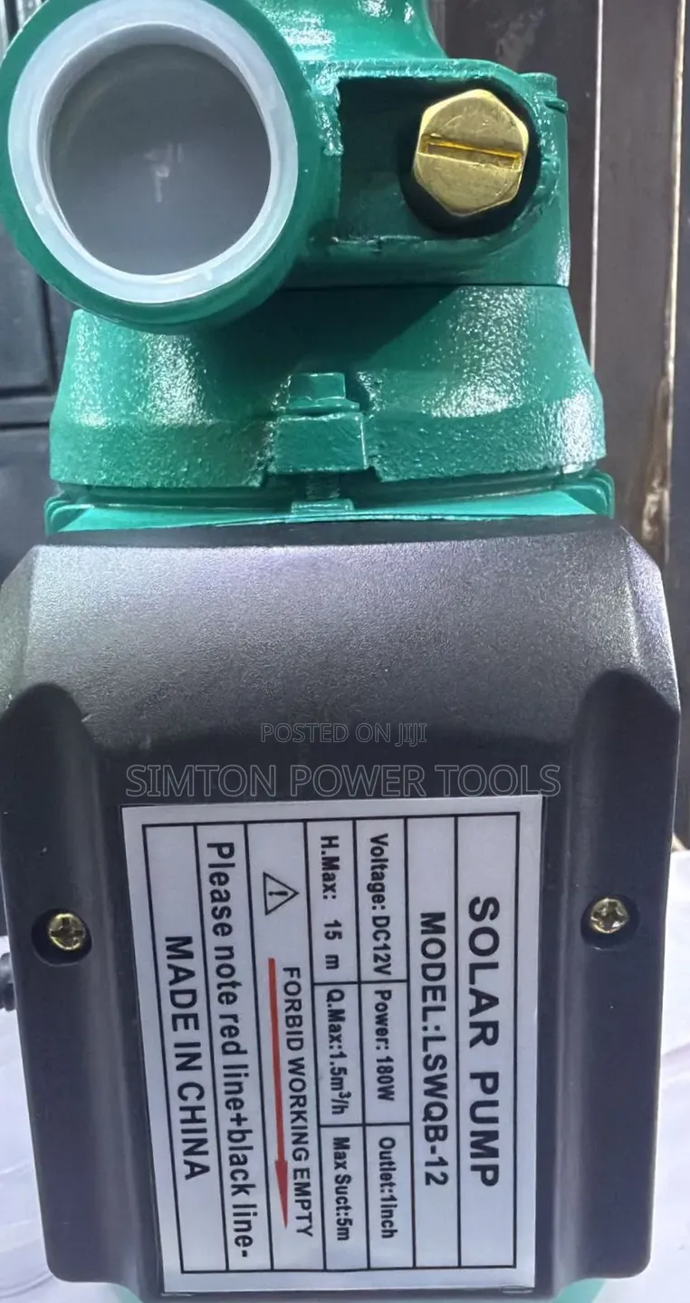 Model LSWQB-12 DC 12V 180W Solar Water Pump.