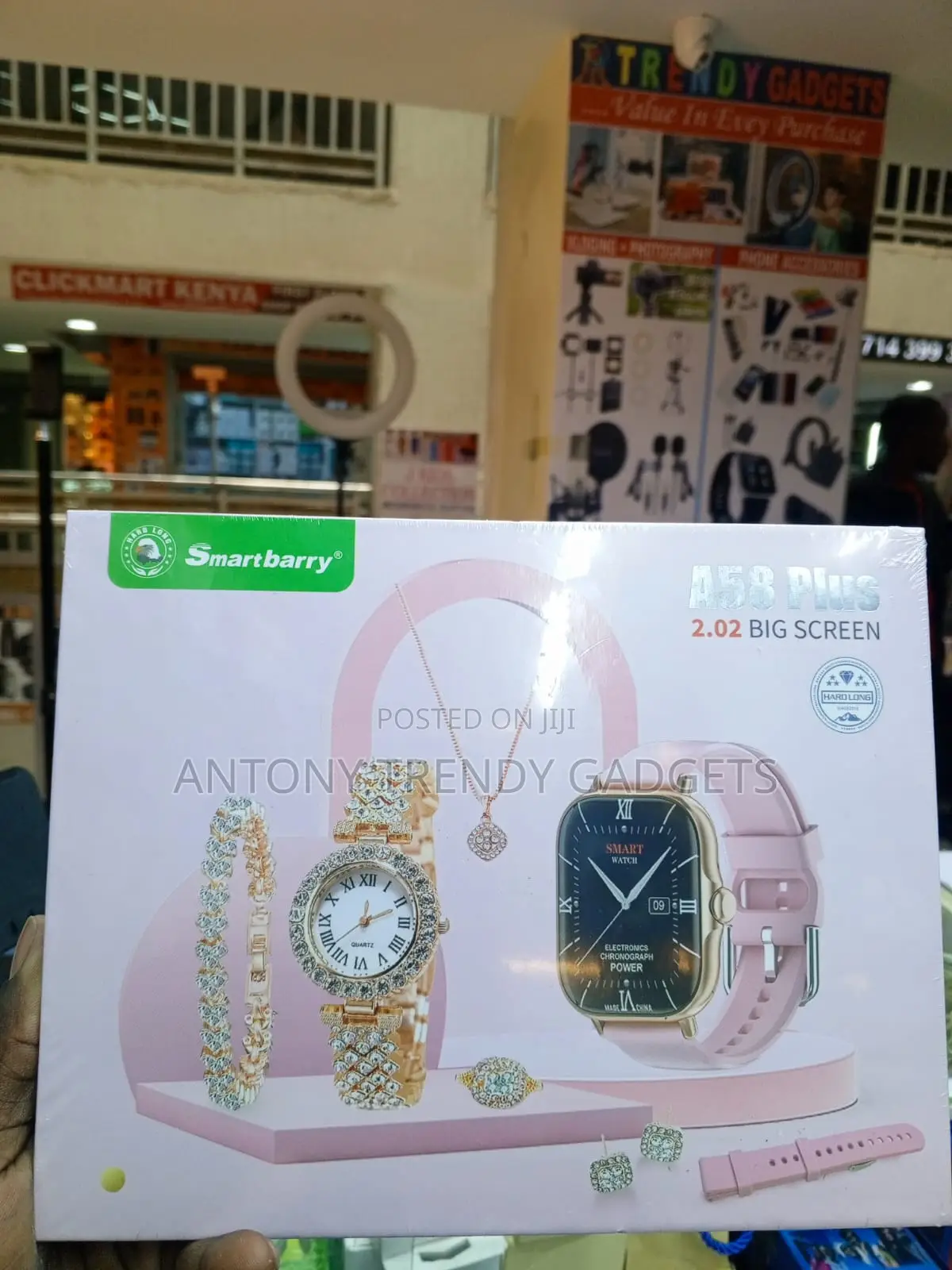A58 Plus 2.02-Inch HD Smartwatch With Fashion Accessories