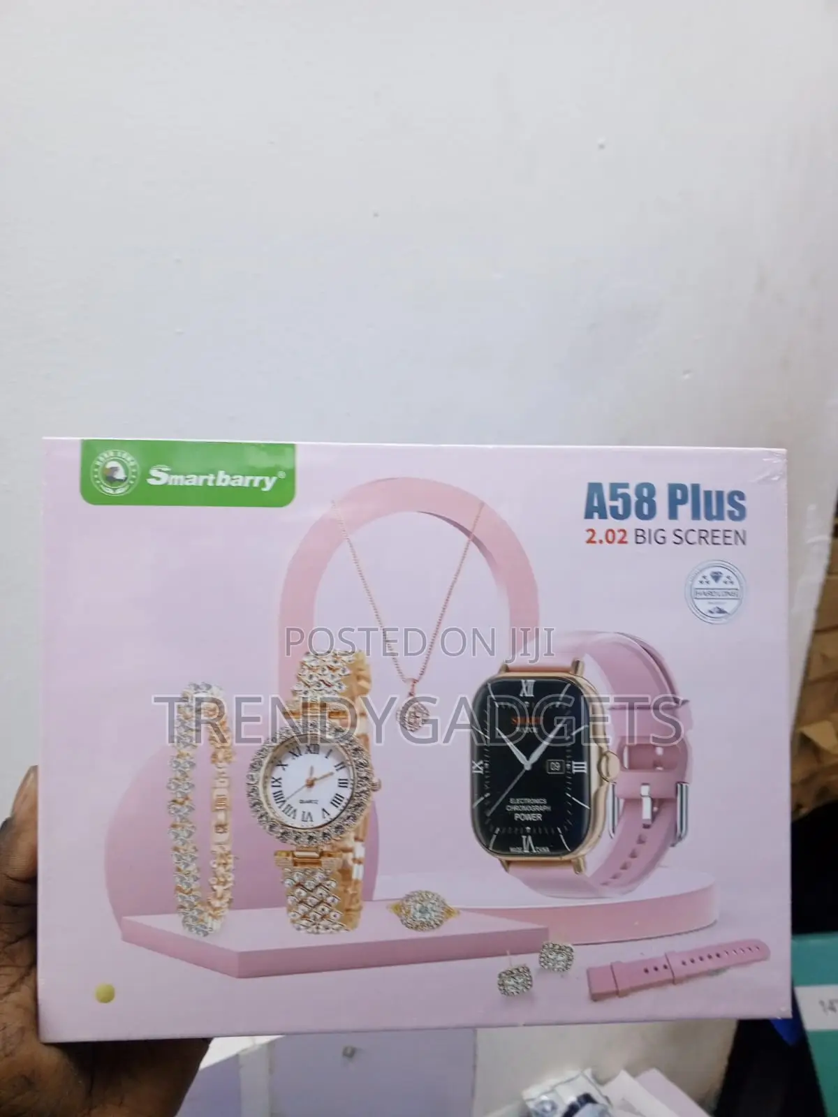 Smartbarry A58 Plus Women's Smartwatch and Jewelry Gift Set