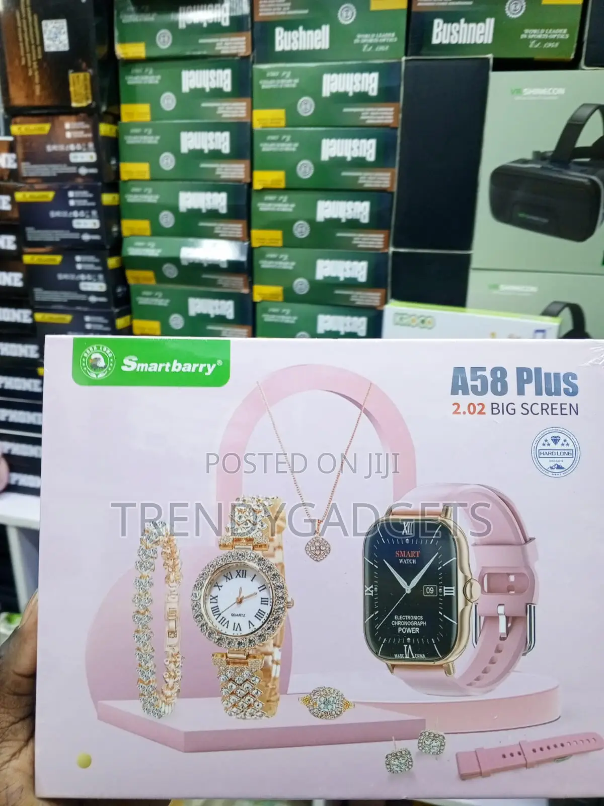 Smartbarry A58 Plus Women's Smartwatch and Jewelry Gift Set