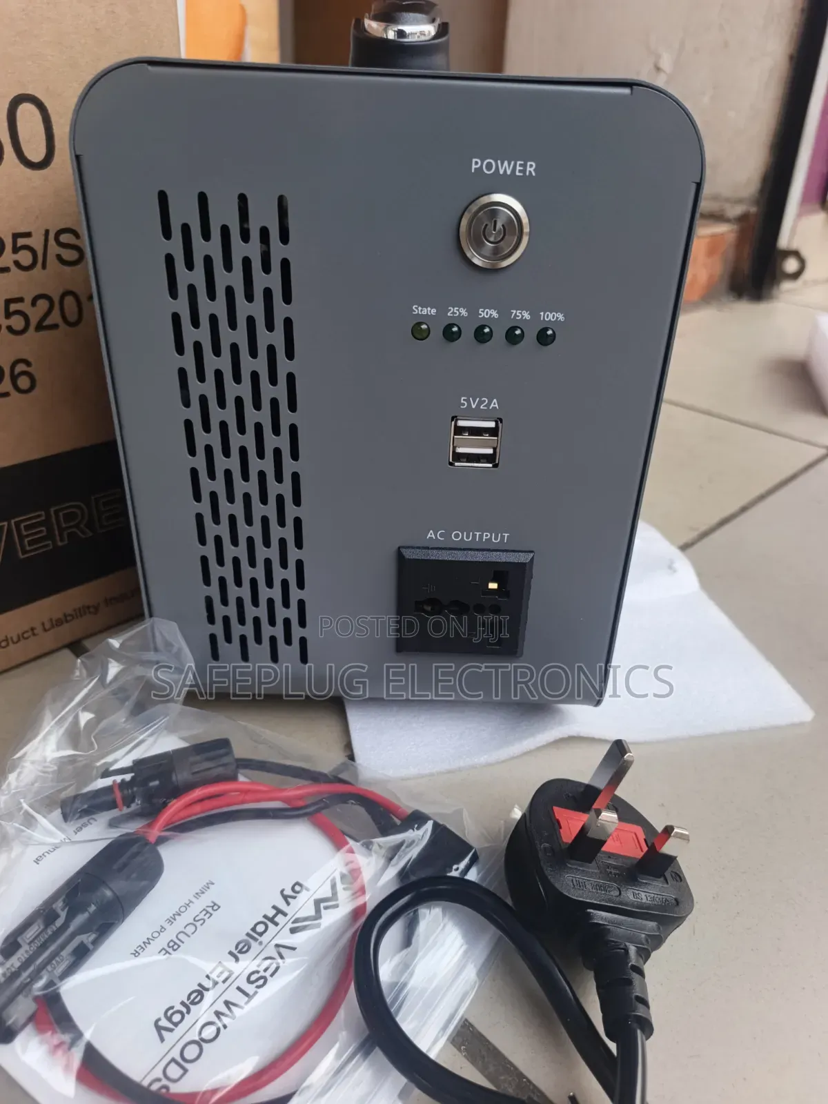 Vestwoods 1kWh Solar-Ready Power Station for TV & WiFi