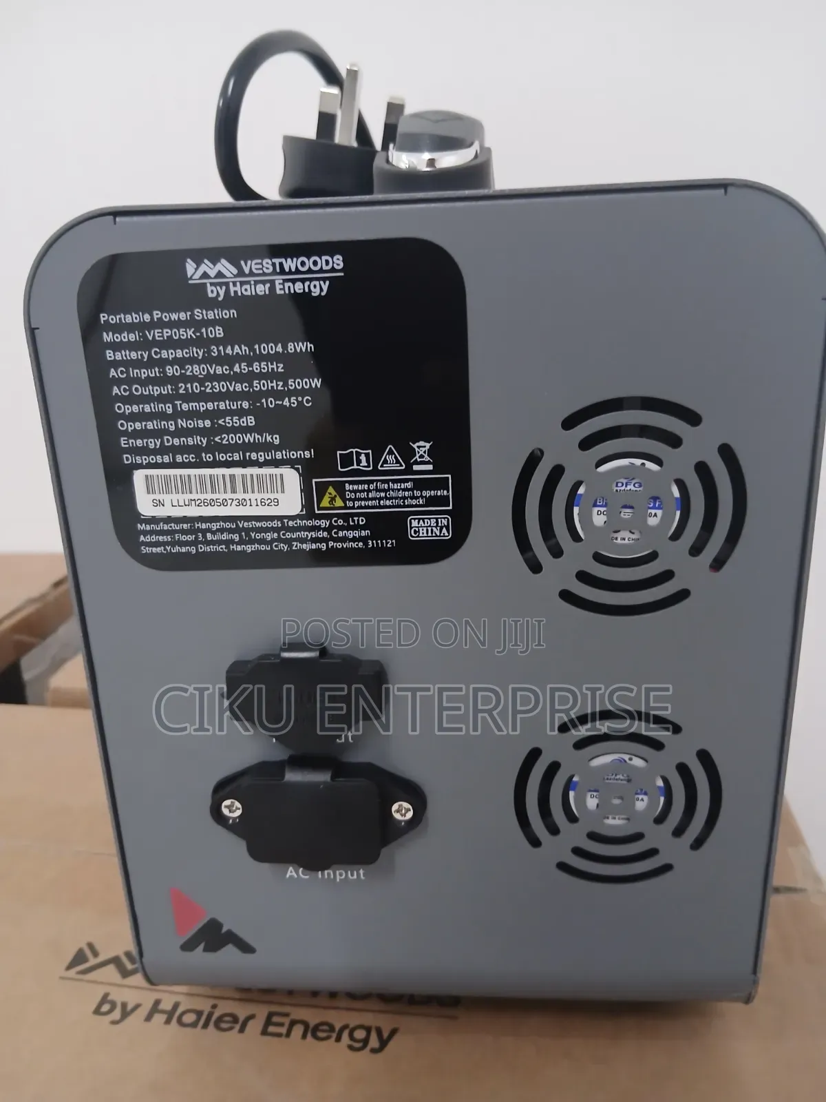 Vestwoods 1kw Portable Power Station 500 Output