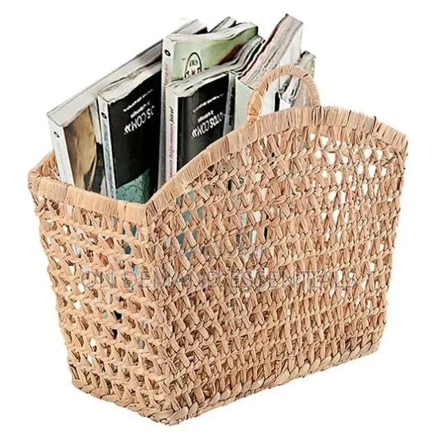 Big Size Eco-Friendly Handwoven Water Hyacinth Storage Basket