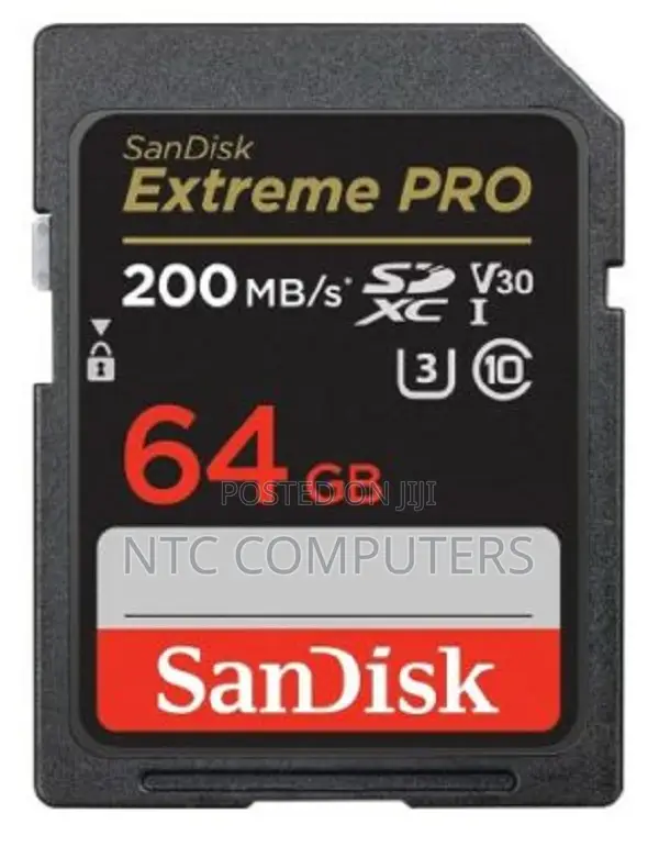 Sandisk 64gb 200mbps Extreme Pro Uhs-I SDXC Memory Card