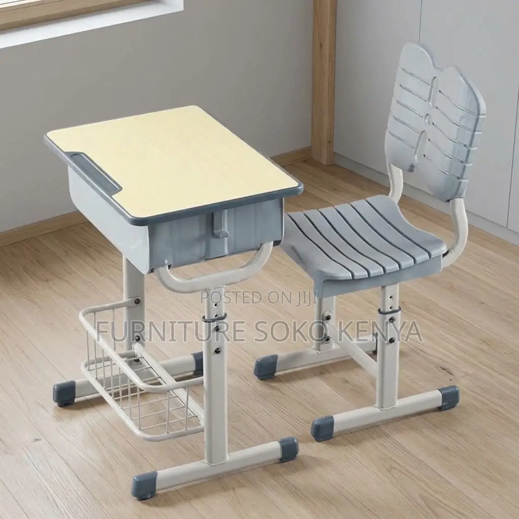 Home Desk; Adjustable Kids Learning Desk Chair Set