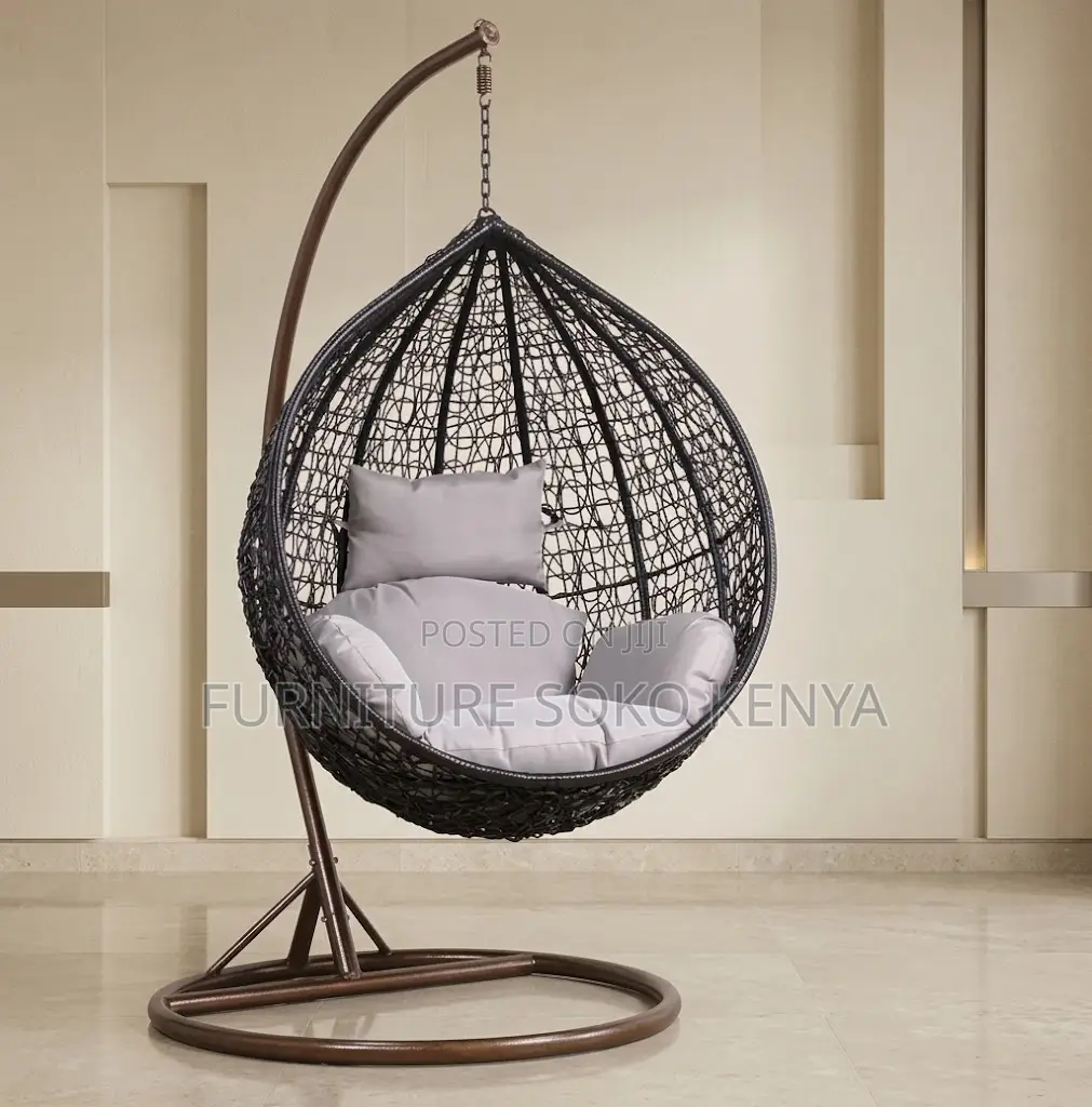 Home Chairs; Swivel Hanging Hammock Rattan Chair