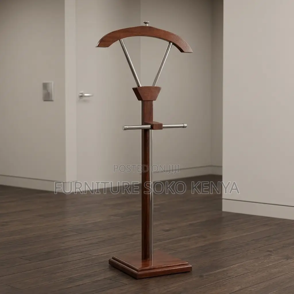 Dressers; Brown Office Executive Mahogany Coat Hanger