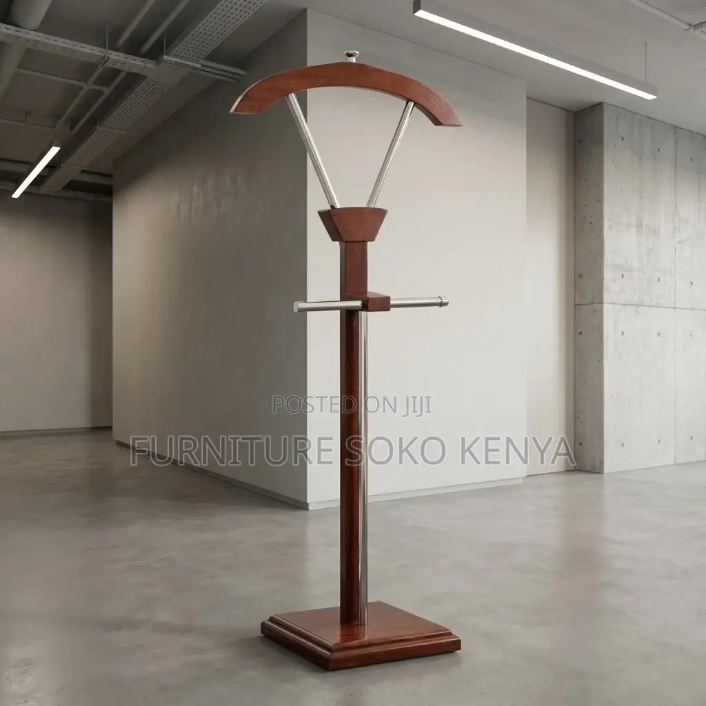 Dressers; Brown Office Executive Mahogany Coat Hanger