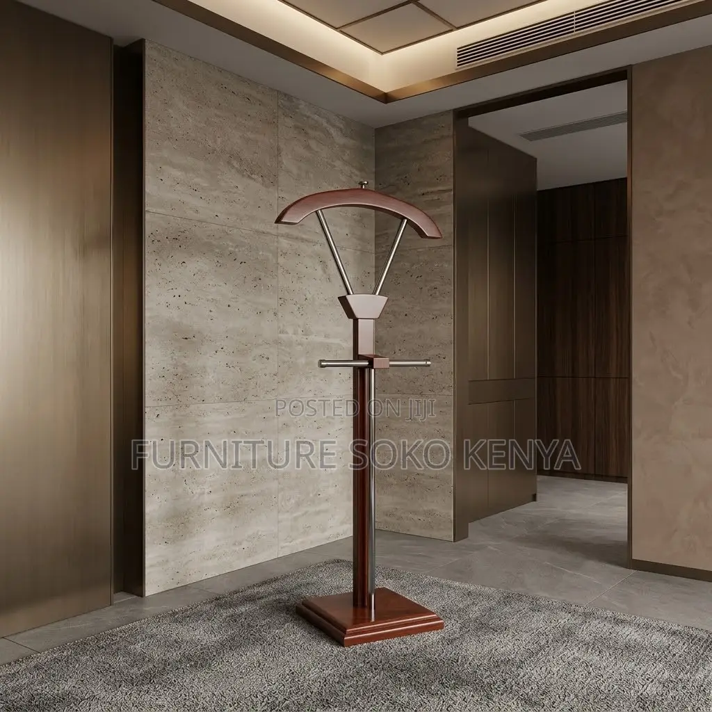 Dressers; Brown Office Executive Mahogany Coat Hanger