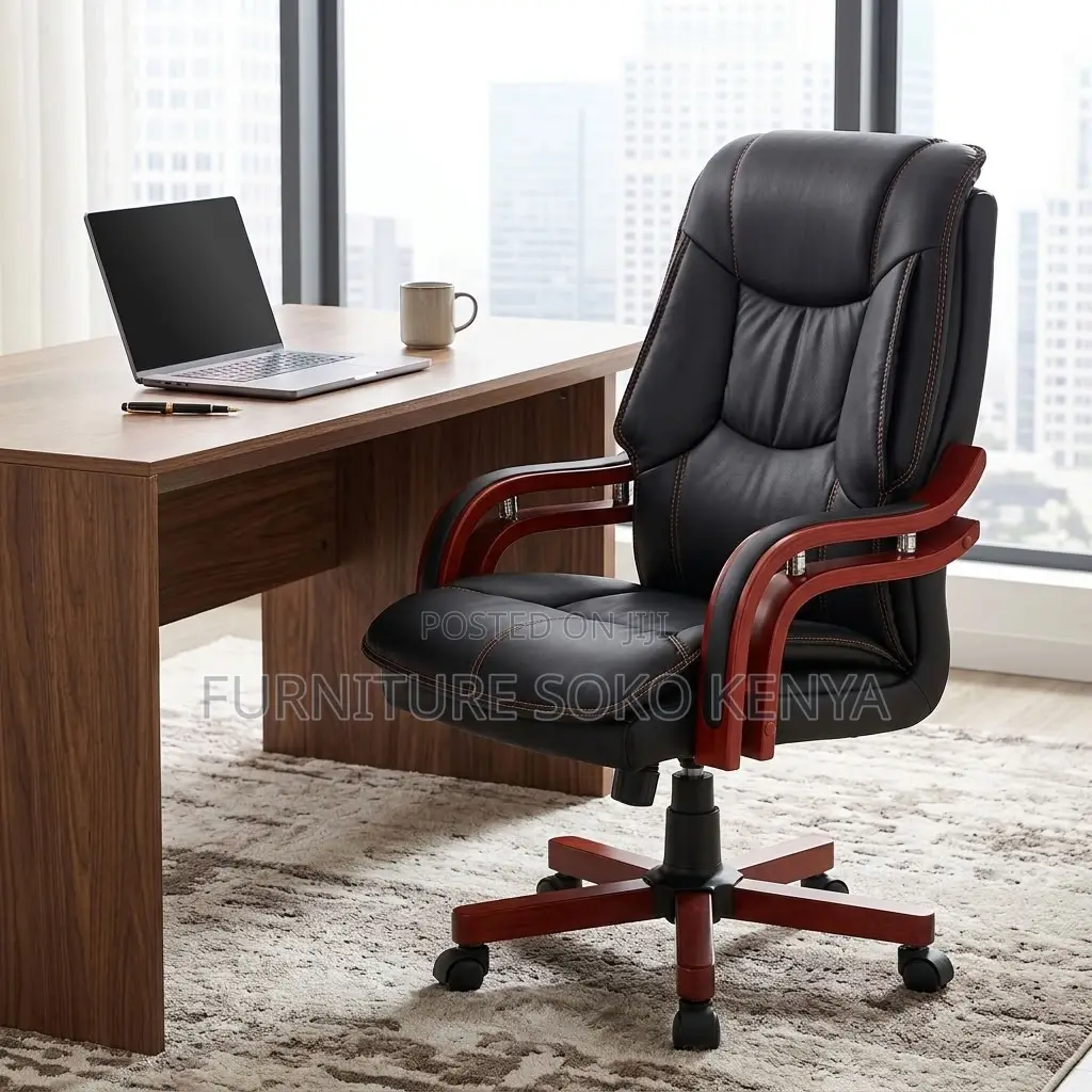 Office Chair; Executive High Leather Office Directors Chair