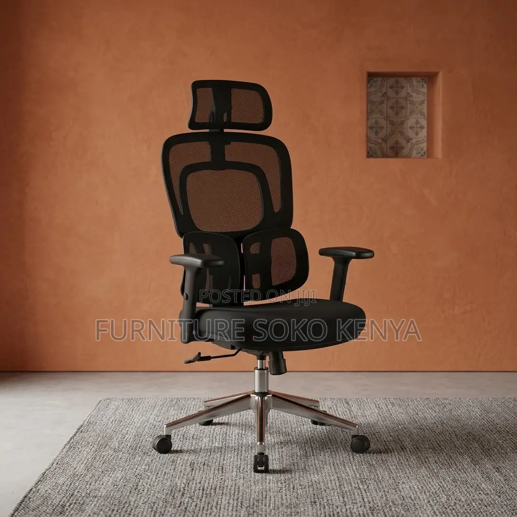 Office Chairs; Executive High Orthopedic Chair With Dual Back