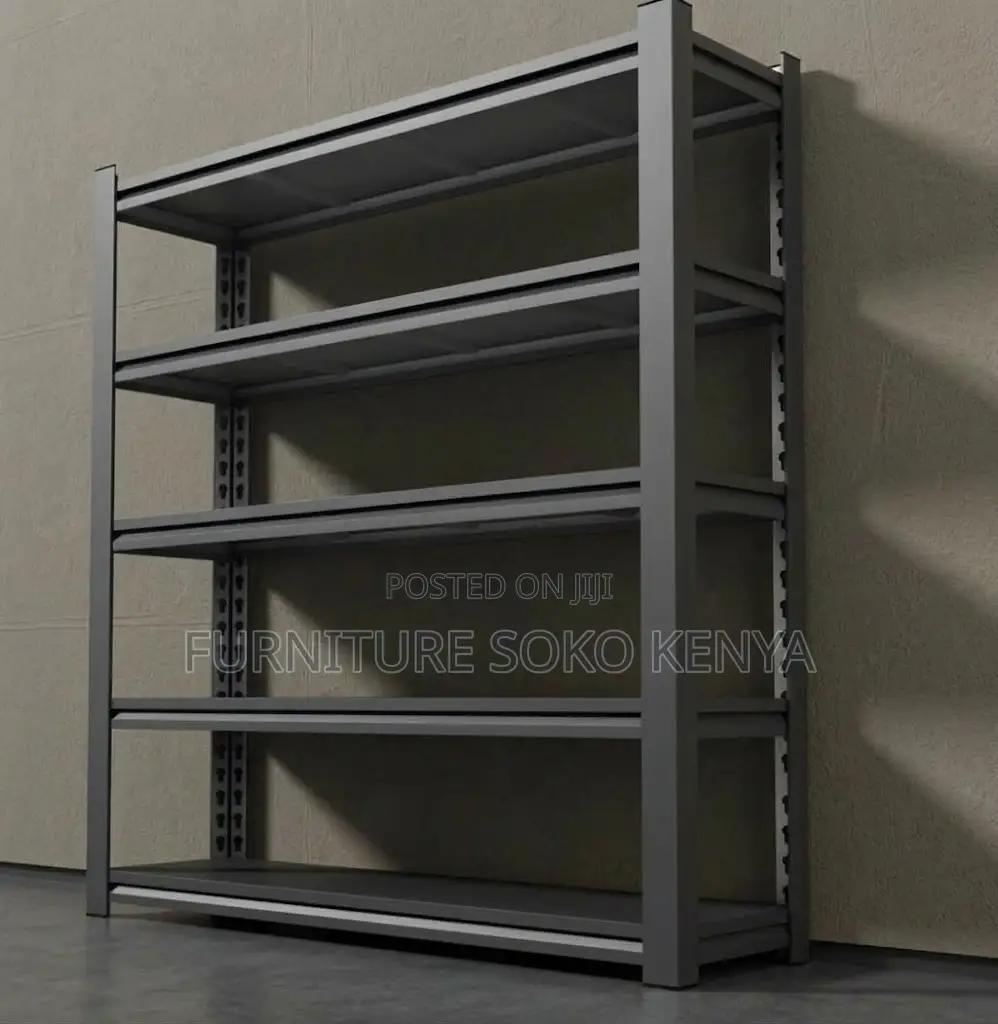 Storage Units; Five Tier Black Office Storage Rack Unit