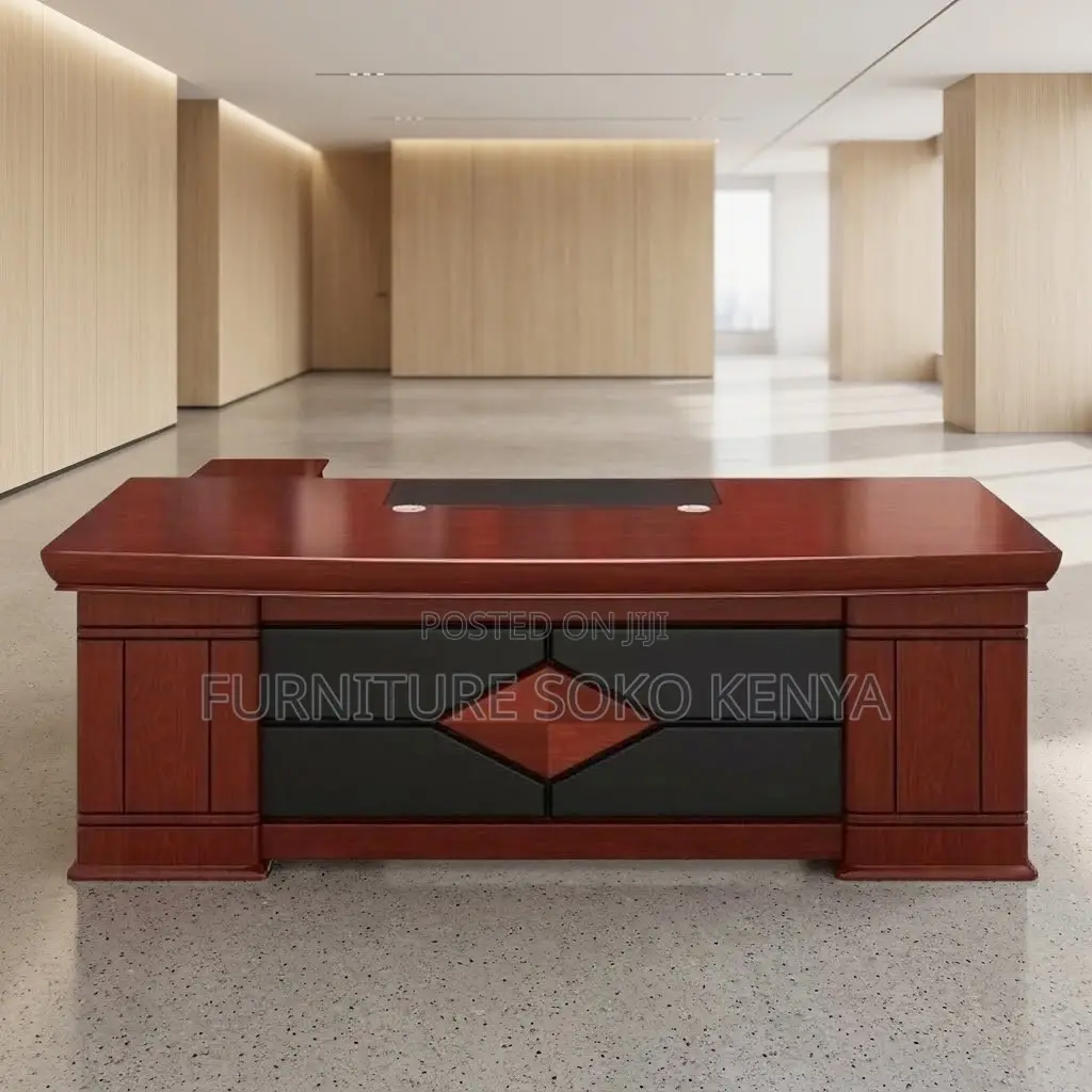Office Desk; 1.8 Meters Executive Mahogany Boss Desk