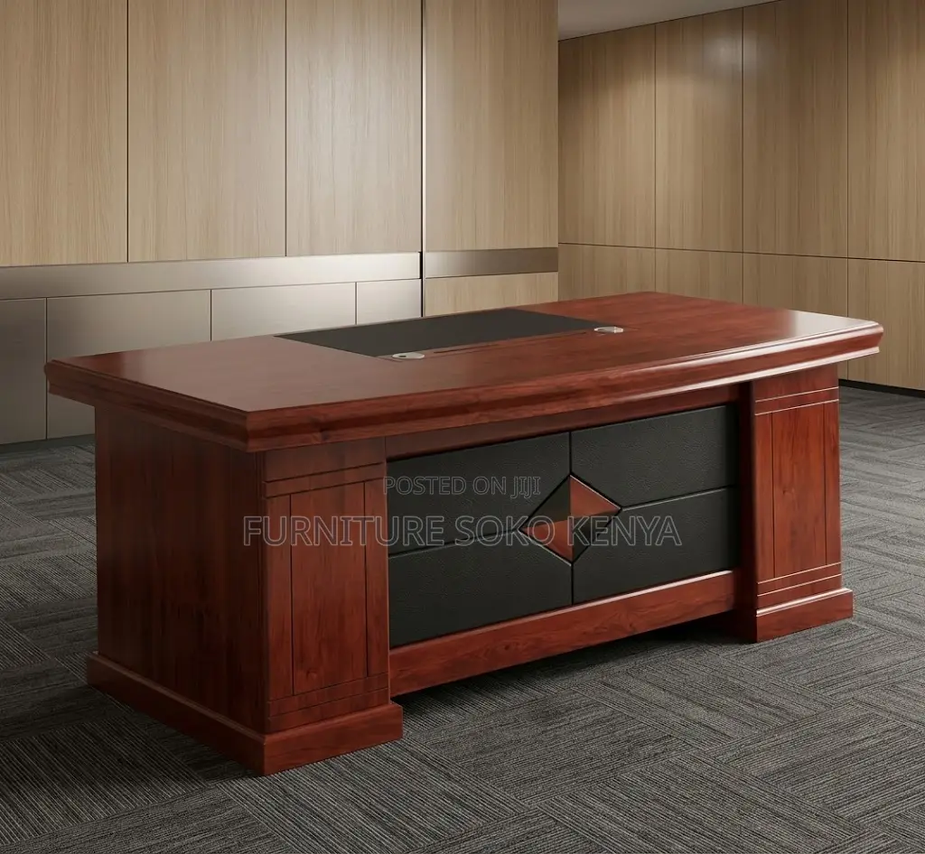 Office Desk; 1.8 Meters Executive Mahogany Boss Desk