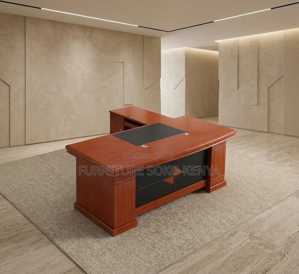 Office Desk; 1.8 Meters Executive Mahogany Boss Desk