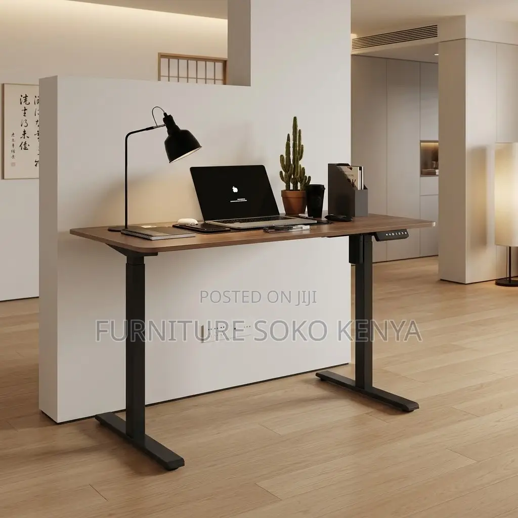 Office Desk; 1400mm Adjustable Standing Computer Desk