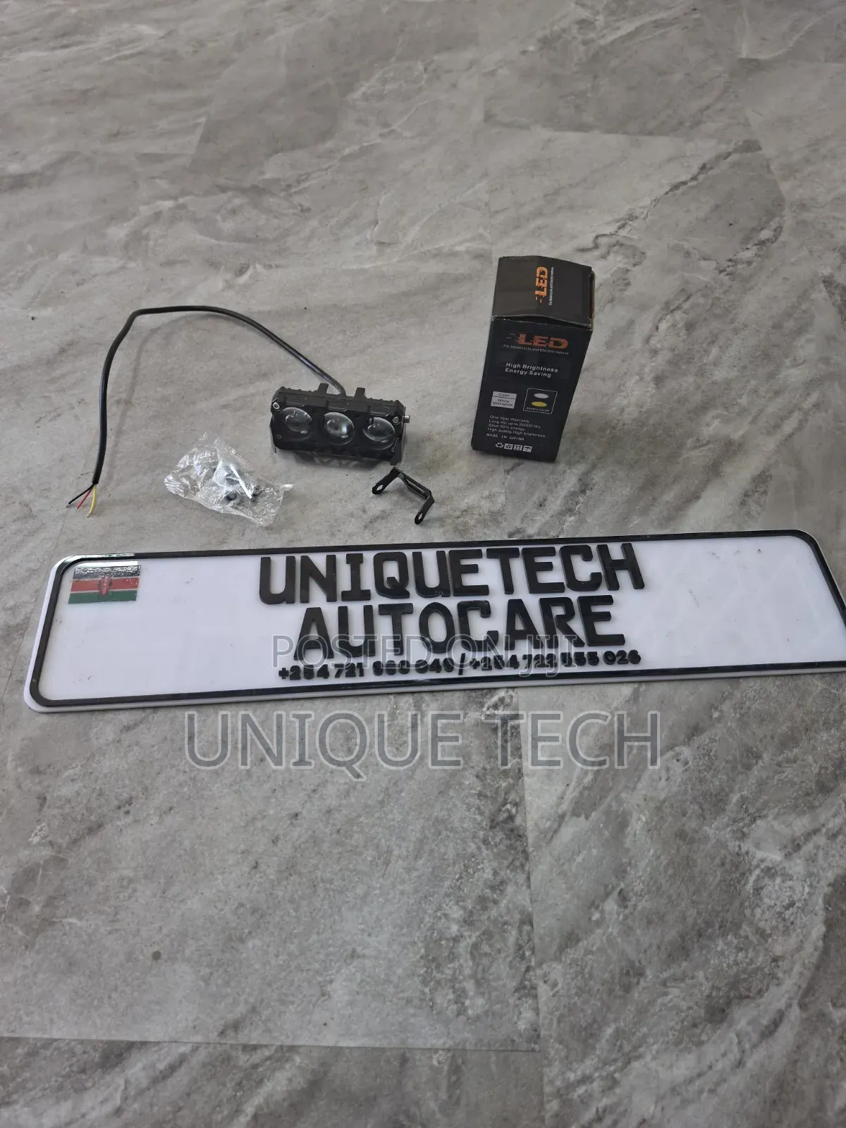 3 Colour LED Fog Lights for Cars and Motorbikes