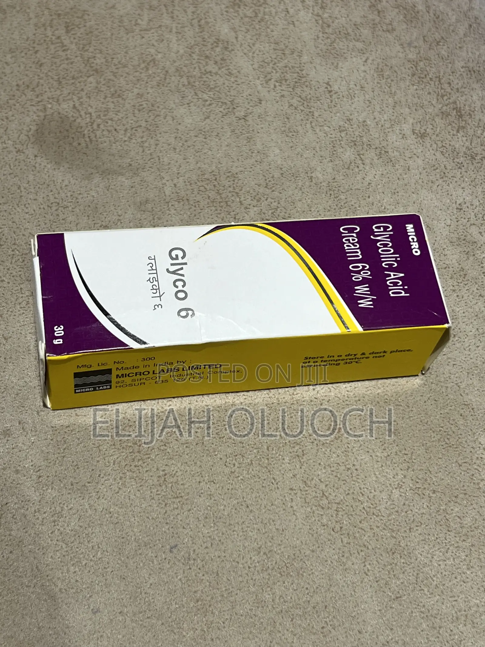 Glyco 6 Glycolic Acid Cream 6% W/W (30g)