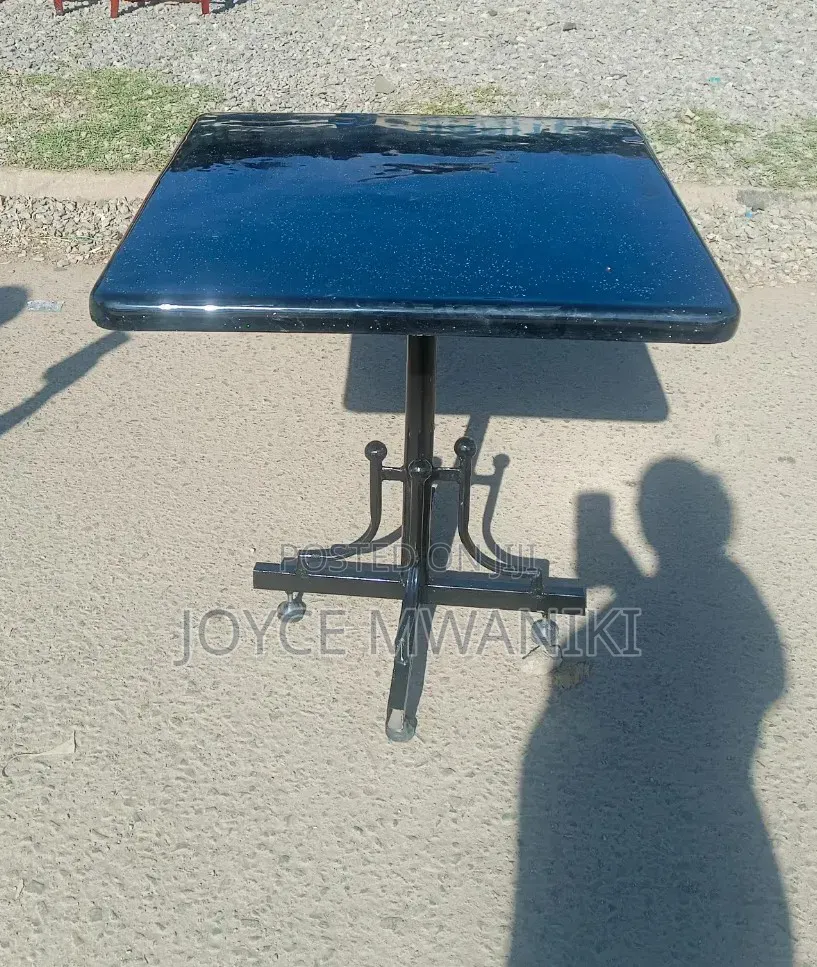 Black Square Table for Restaurant.