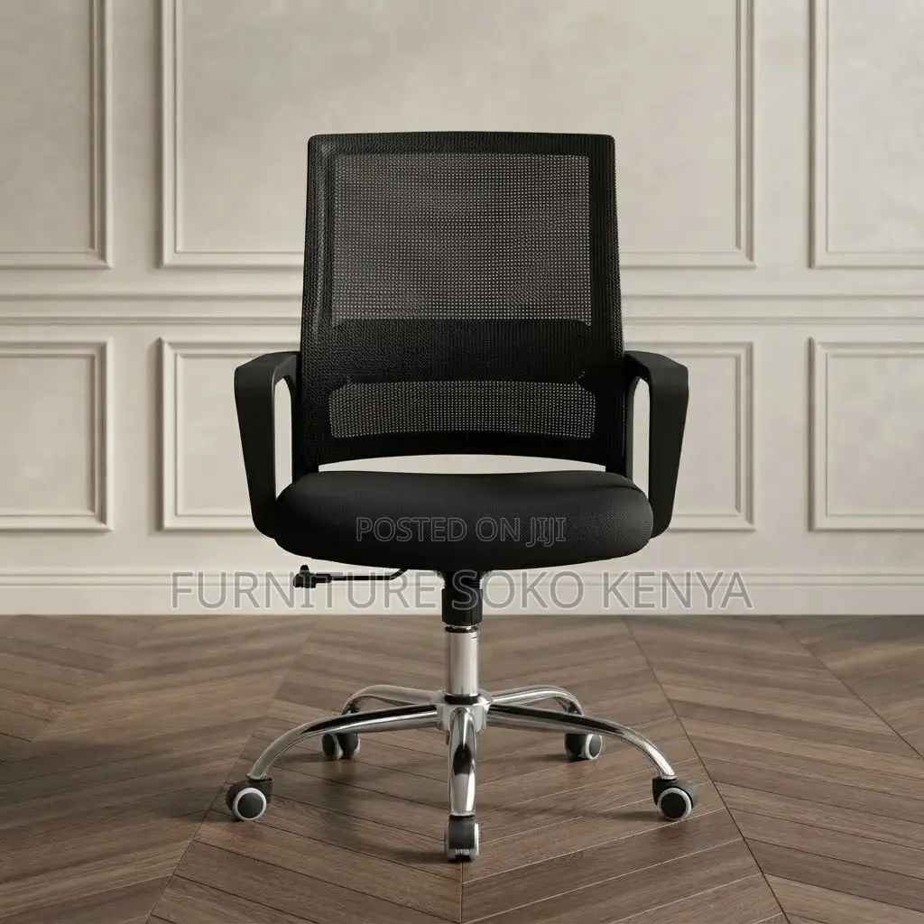Office Chair; Mid Backrest Mesh Captains Office Chairs
