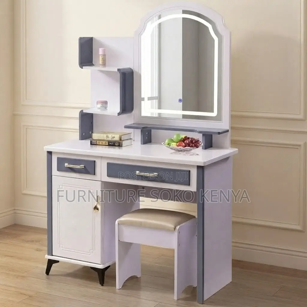 Dressers; White Home Dressing Room Vanity Set