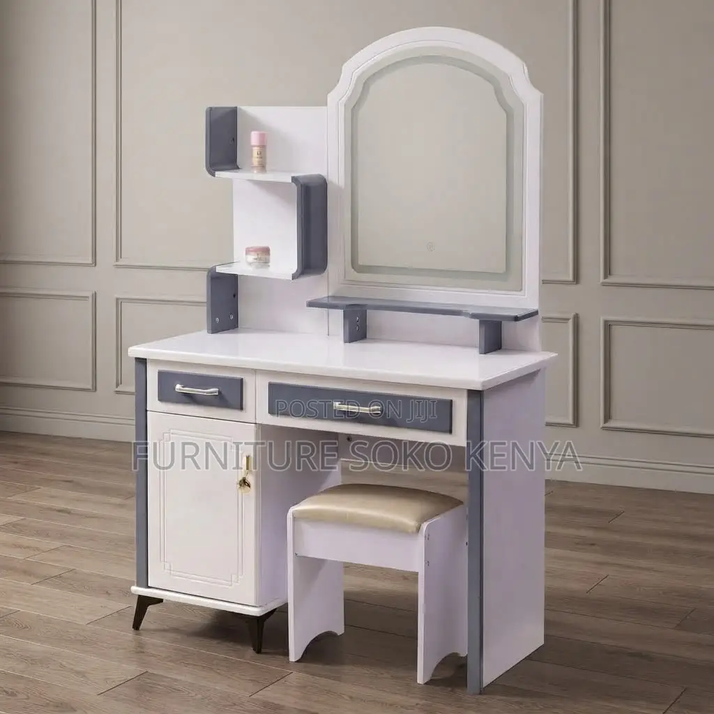 Dressers; White Home Dressing Room Vanity Set
