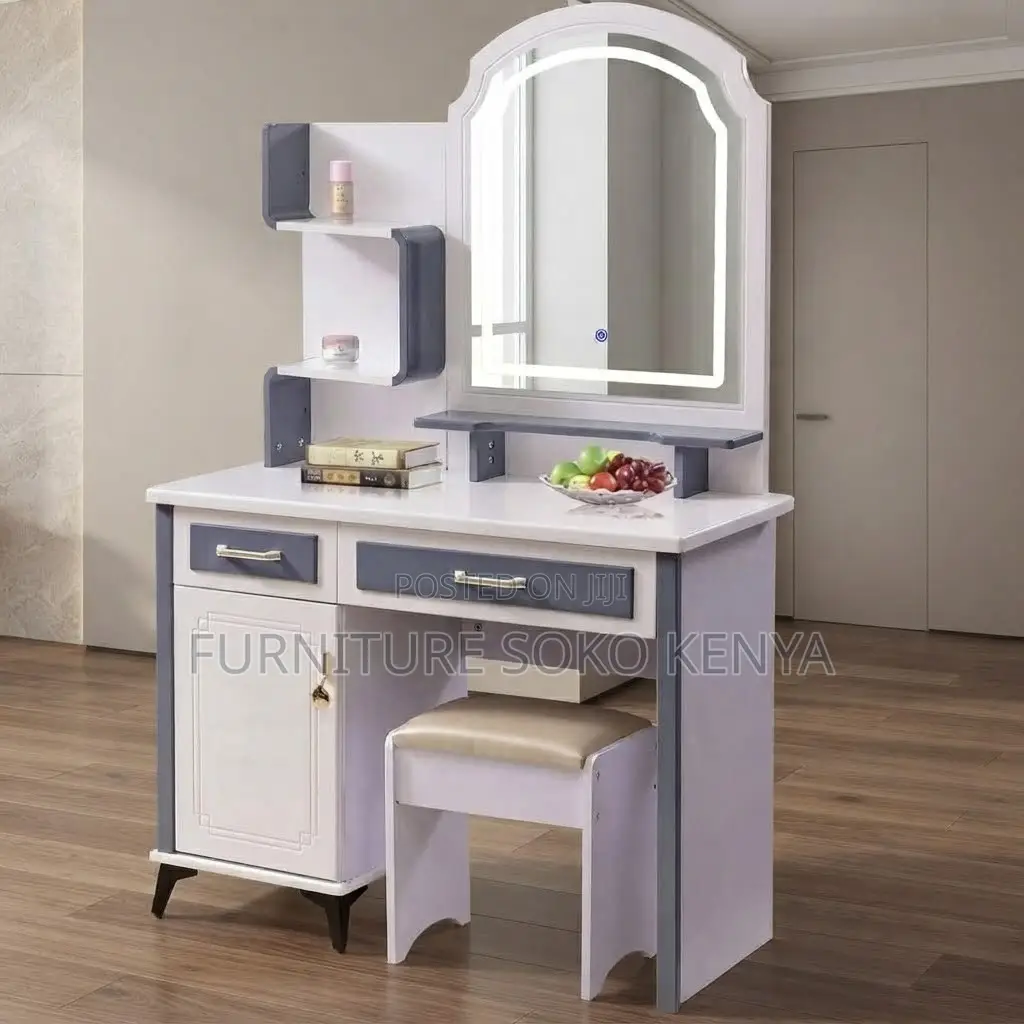 Dressers; White Home Dressing Room Vanity Set