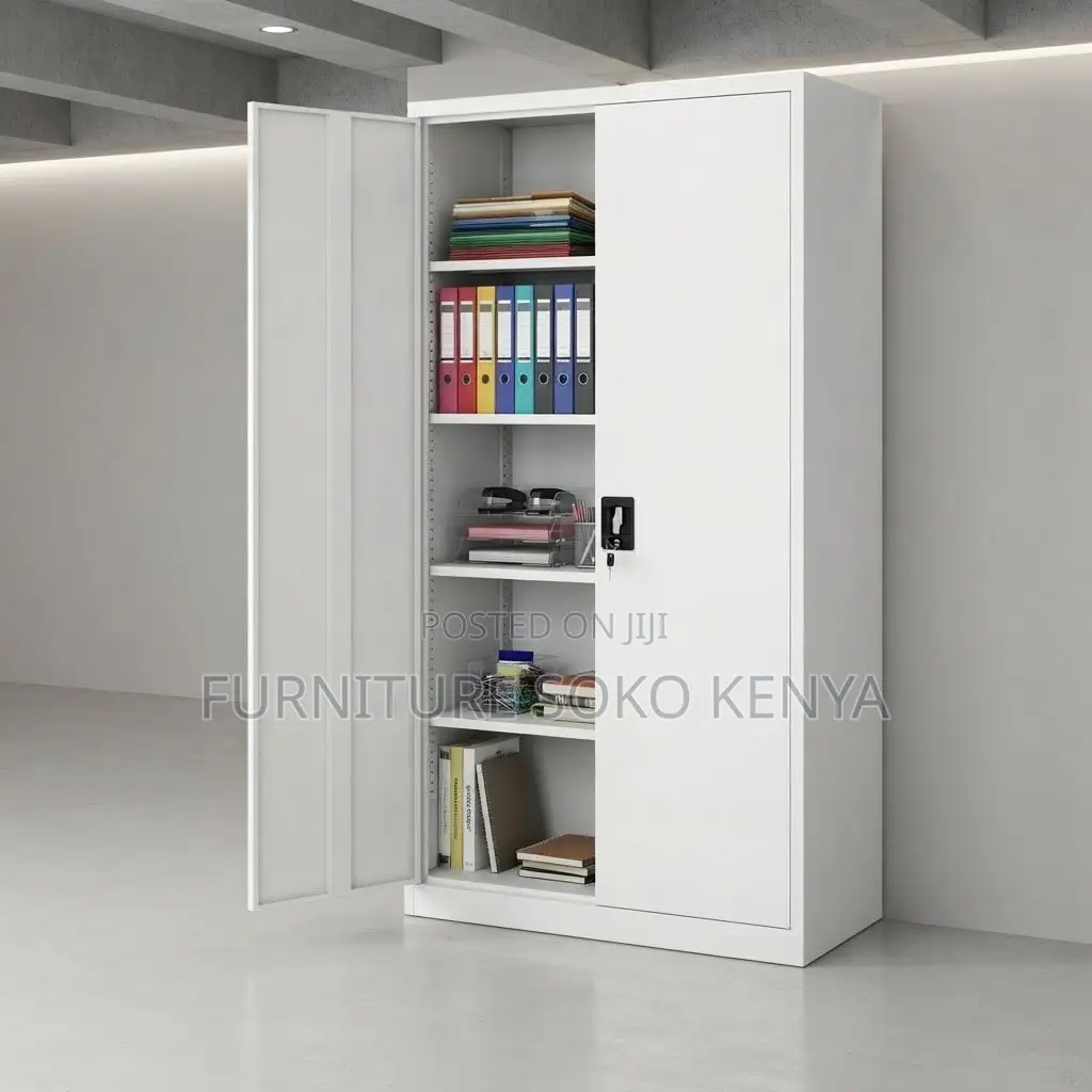 Office Cabinet; Two Doors Stainless Lockable Documents Office Cabinet