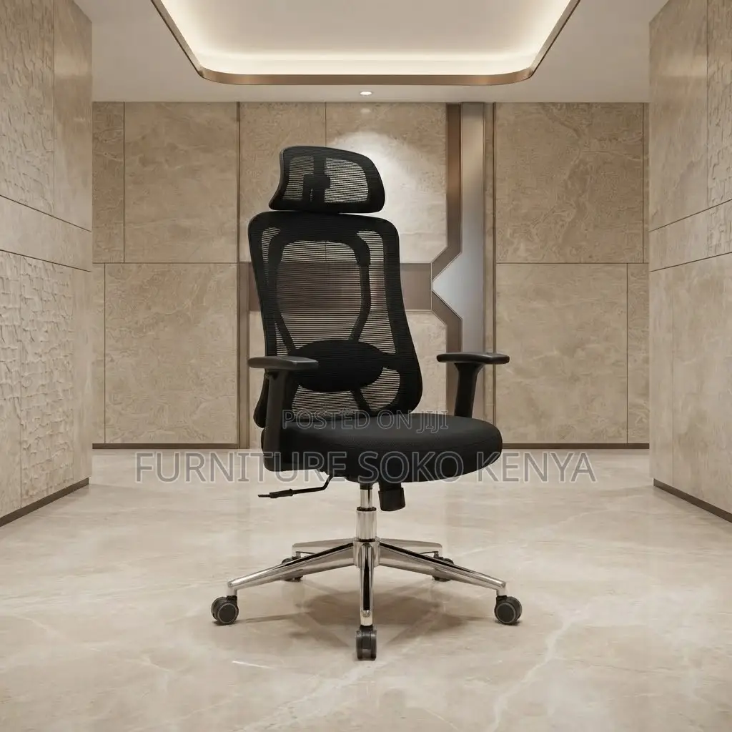 Office Chair; Ergonomic Mesh High Reclining Fabric Office Chair