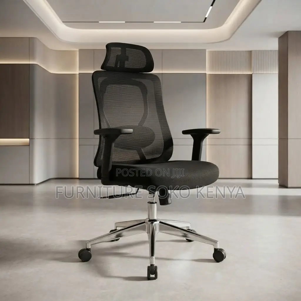 Office Chair; Ergonomic Mesh High Reclining Fabric Office Chair