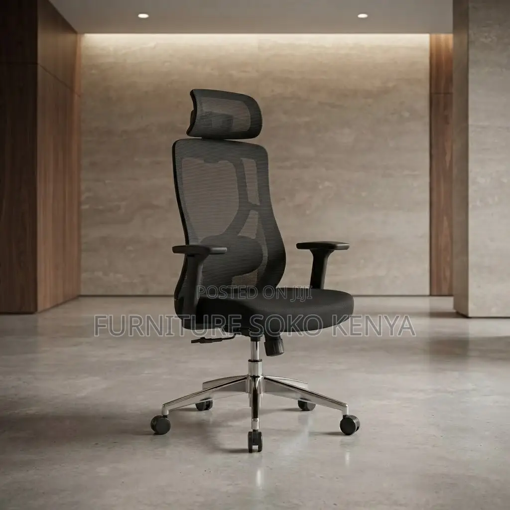 Office Chair; Ergonomic Mesh High Reclining Fabric Office Chair