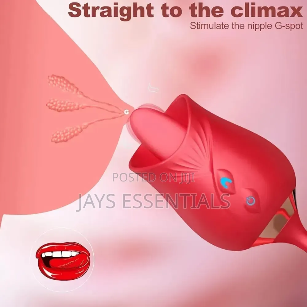 2 in 1 Rose and Dildo Ladies Sex Toy