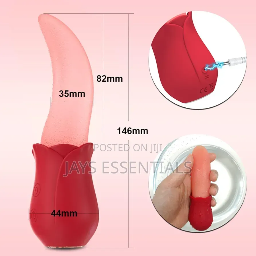 Tongue Licking Rose Sex Toy