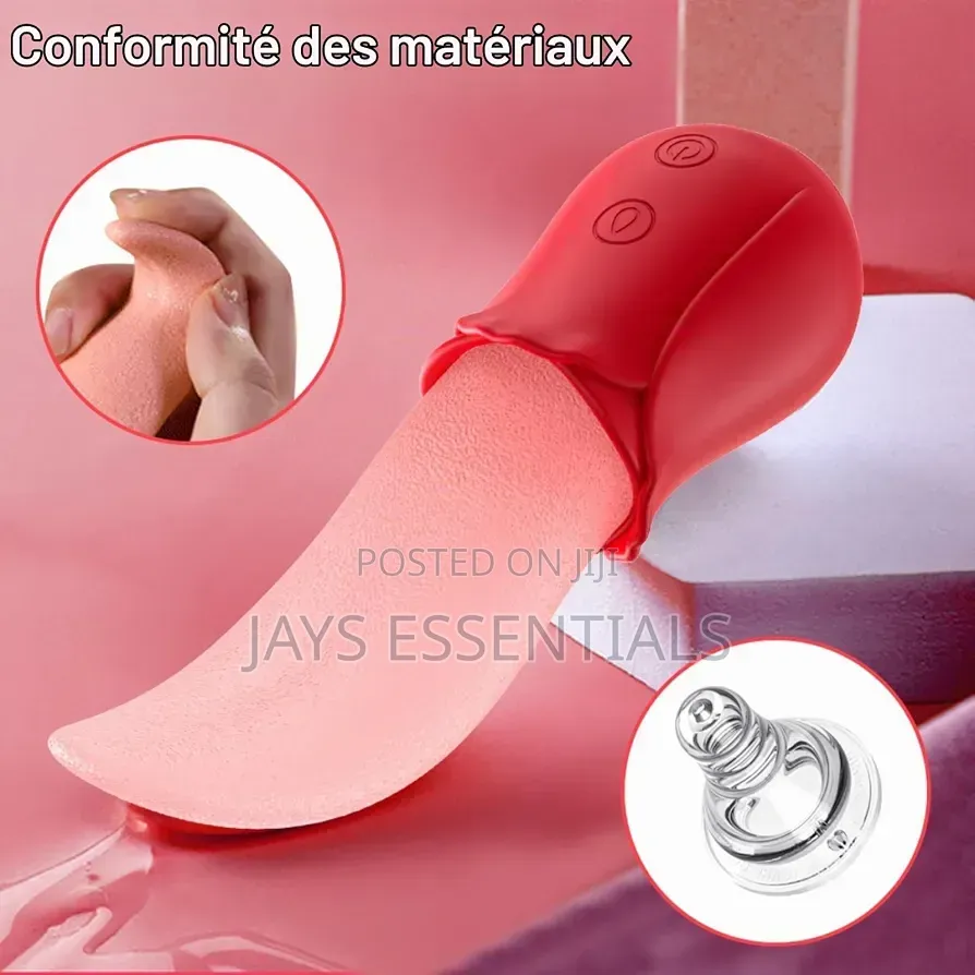 Tongue Licking Rose Sex Toy