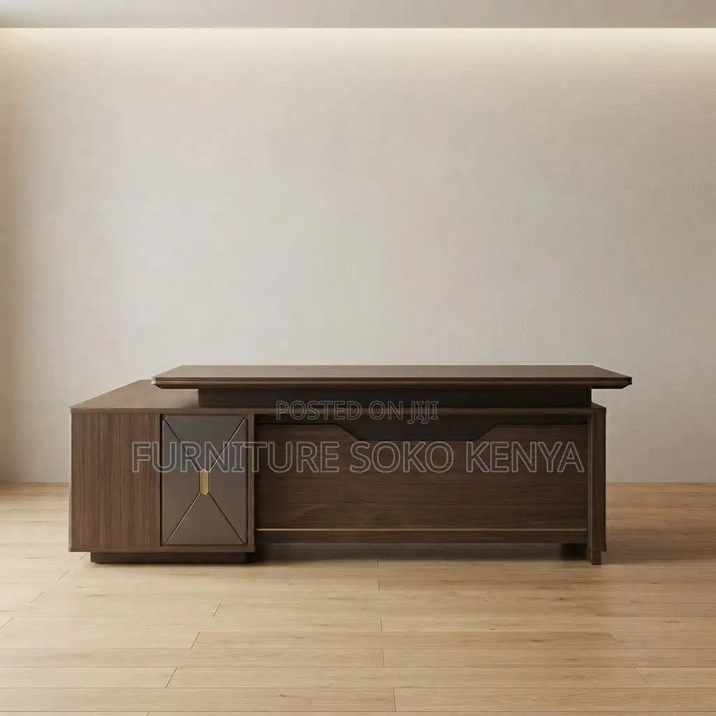 Office Desk; L-Shaped 1600mm Executive Desk With Drawer