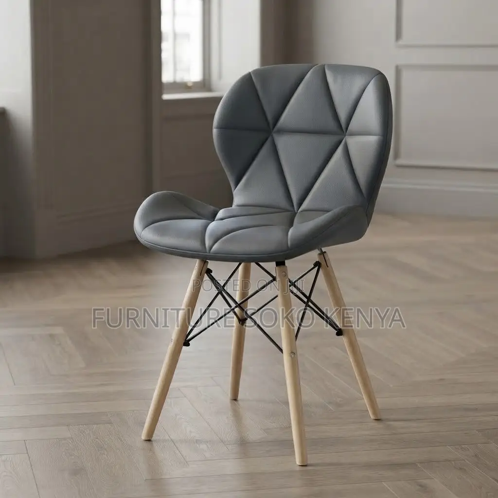 Home Chairs; Eames Padded Mid Back Dining Chair