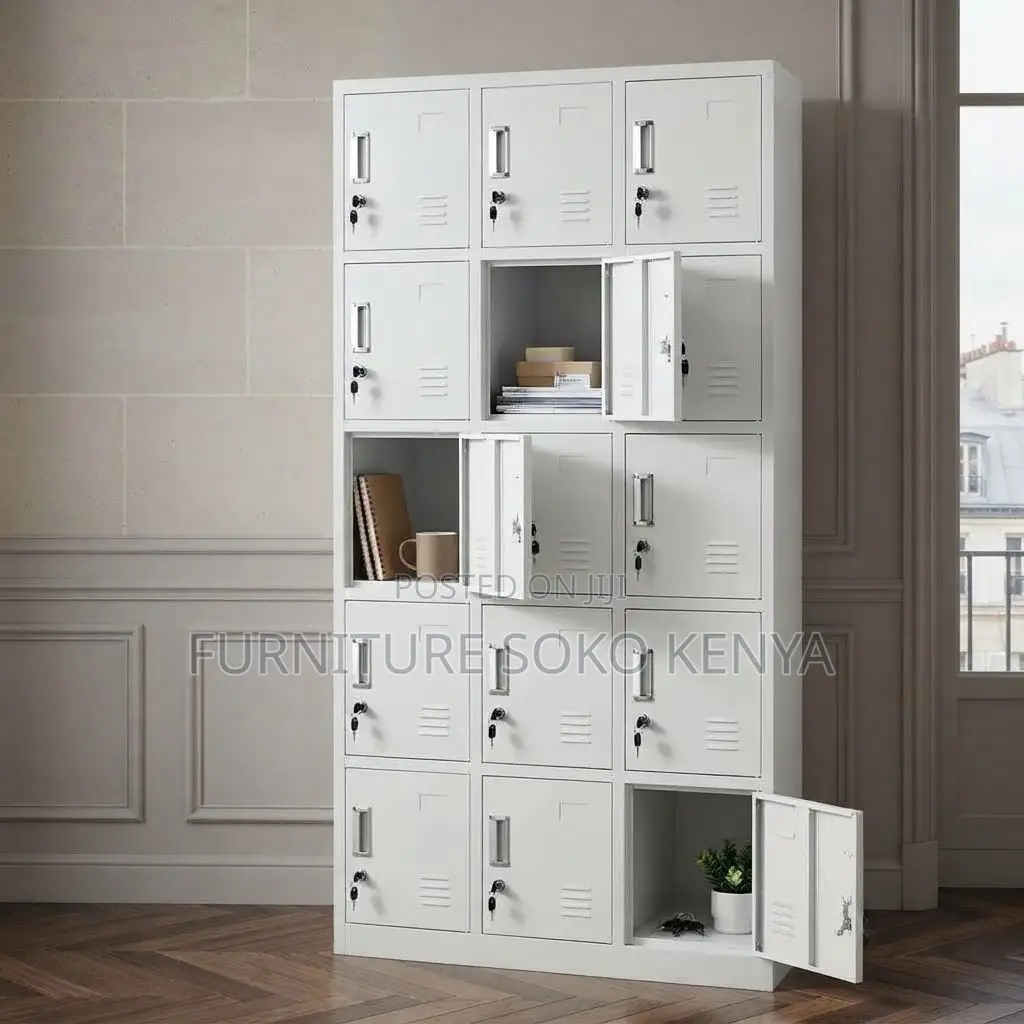 Office Cabinet; Stainless Steel 15 Drawers Cabinet