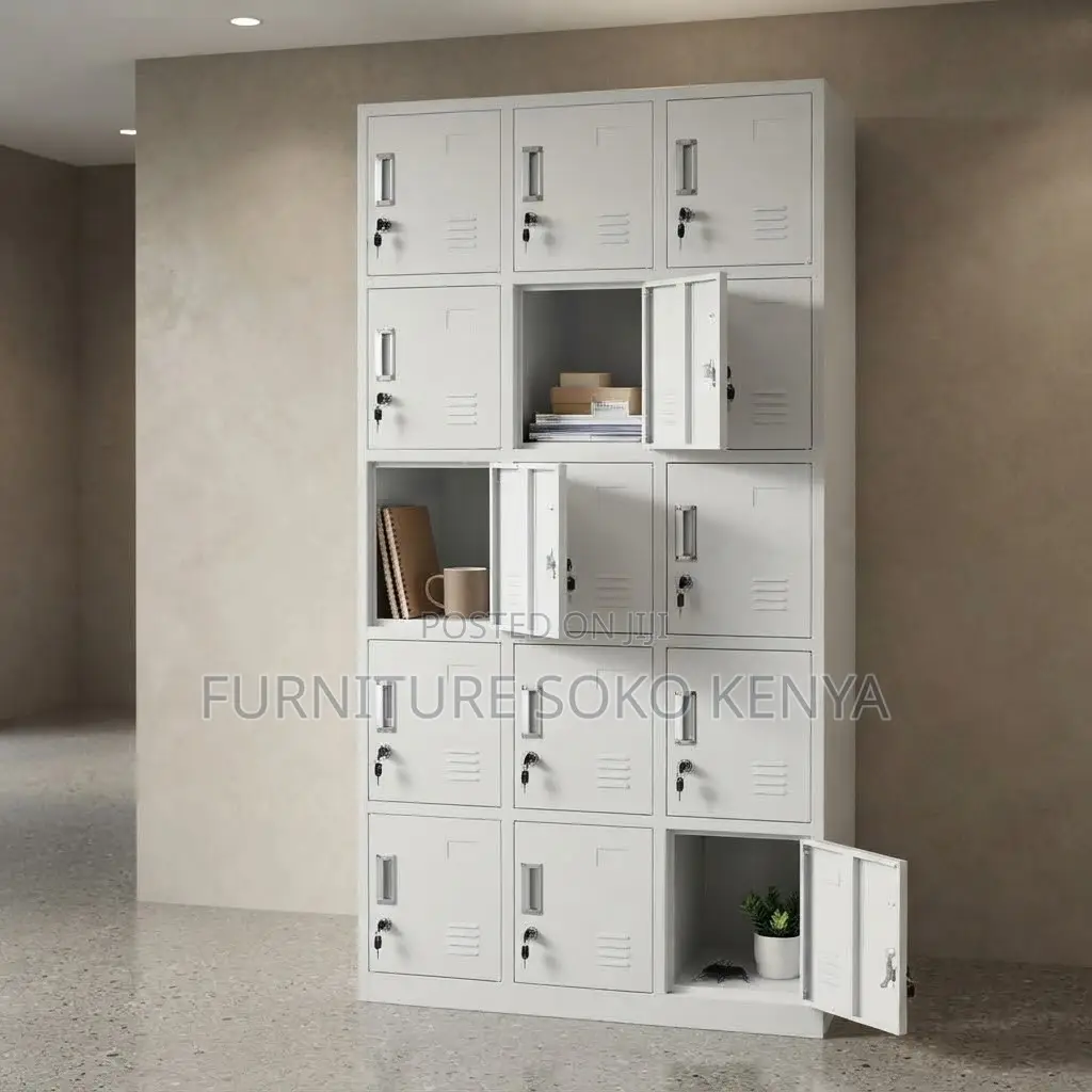 Office Cabinet; Stainless Steel 15 Drawers Cabinet