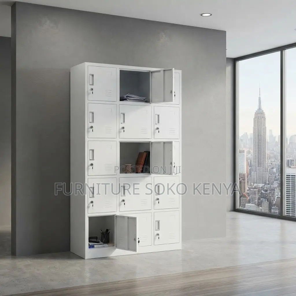 Office Cabinet; Stainless Steel 15 Drawers Cabinet