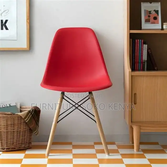 Home Chairs; Red Vintage Dining Eames Chair