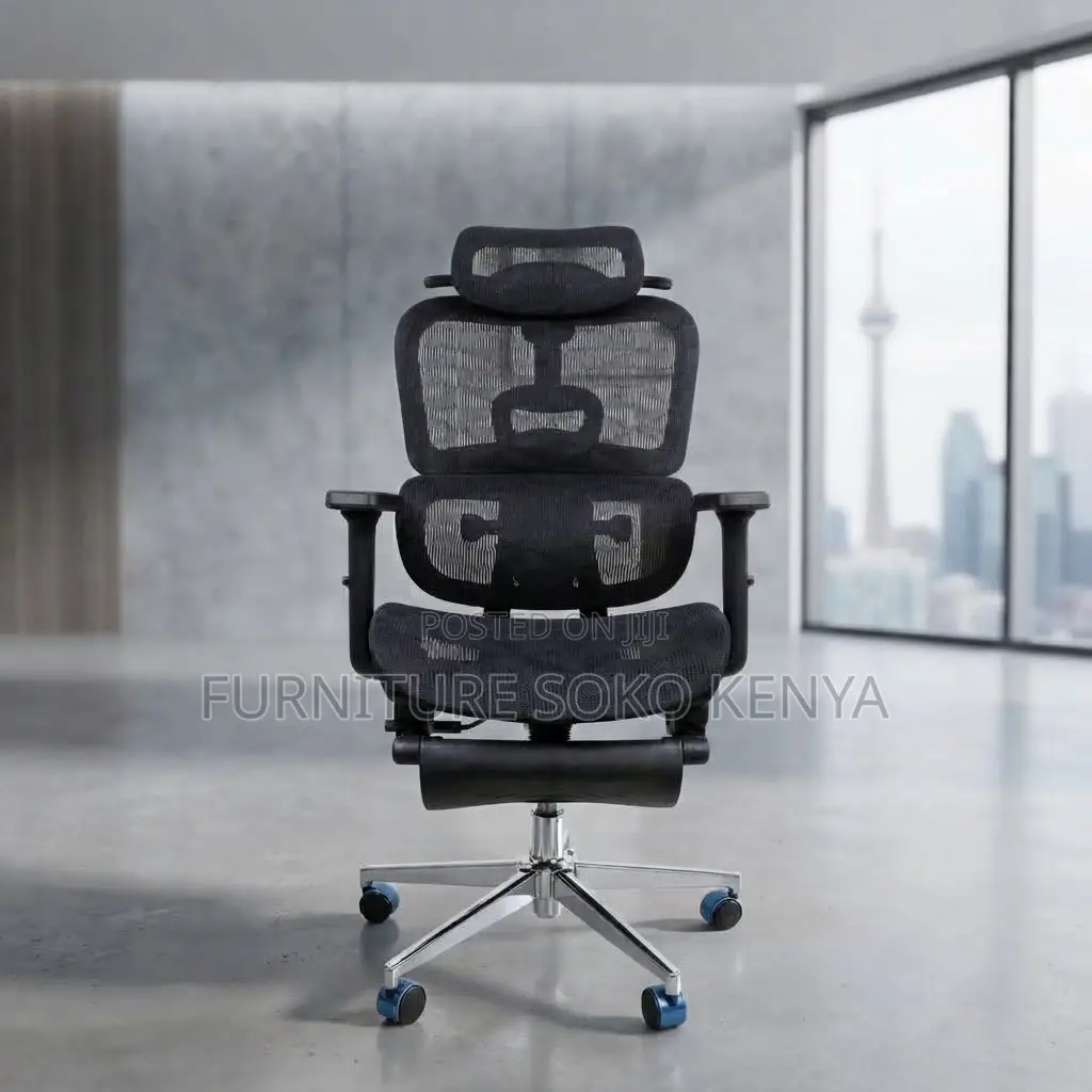 Office Chairs; High Orthopedic Home Office Chair With Footrest