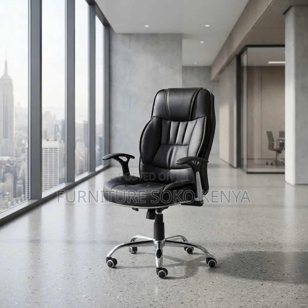 Office Chair; Leather Home Office Recliner Seat