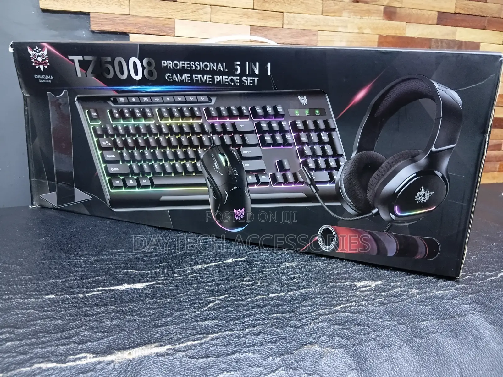 Professional TZ5008 5-in-1 Gaming Set Combo - Black